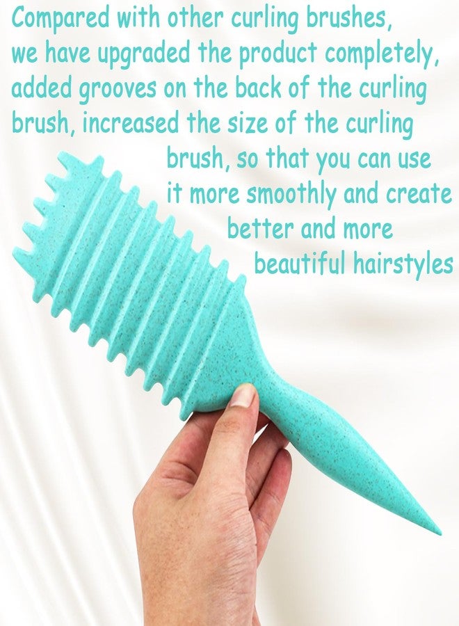 UVZNUMG Curl Defining Brush, 1 PCS Curly Hair Brush, Brush for Curly Hair, for Combing and Shaping Men's and Women's Curls to Reduce Pulling (Green) - Image 4